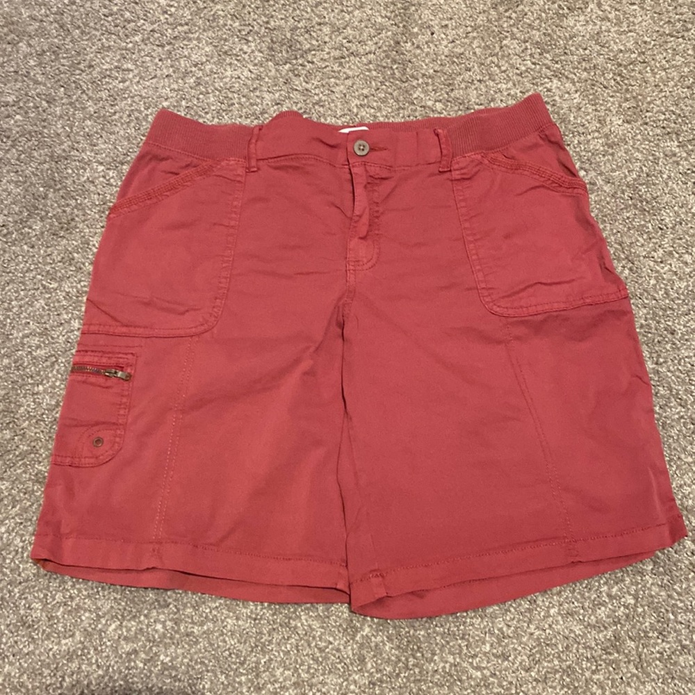 Sonoma brick red Bermuda shorts, size 16